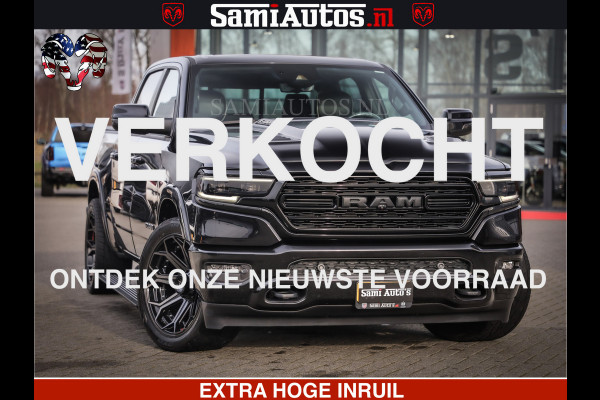 Dodge Ram 1500 LIMITED BLACK OPS | 5.7 V8 402 PK HEMI | MEEST VOLLE EN LUXE UITVOERING | CREW CAB | DUBBELE CABINE DC 5 PERSOONS | CREW CAB 5 PERSOONS | DUBBELE CABINE DC | MEEST ROYALE EN COMFORTABELE BEDRIJFSAUTO | HEAD-UP | LUCHTVERING | RONDOM CAMERA | MWK KLEP | PANORAMA DAK |