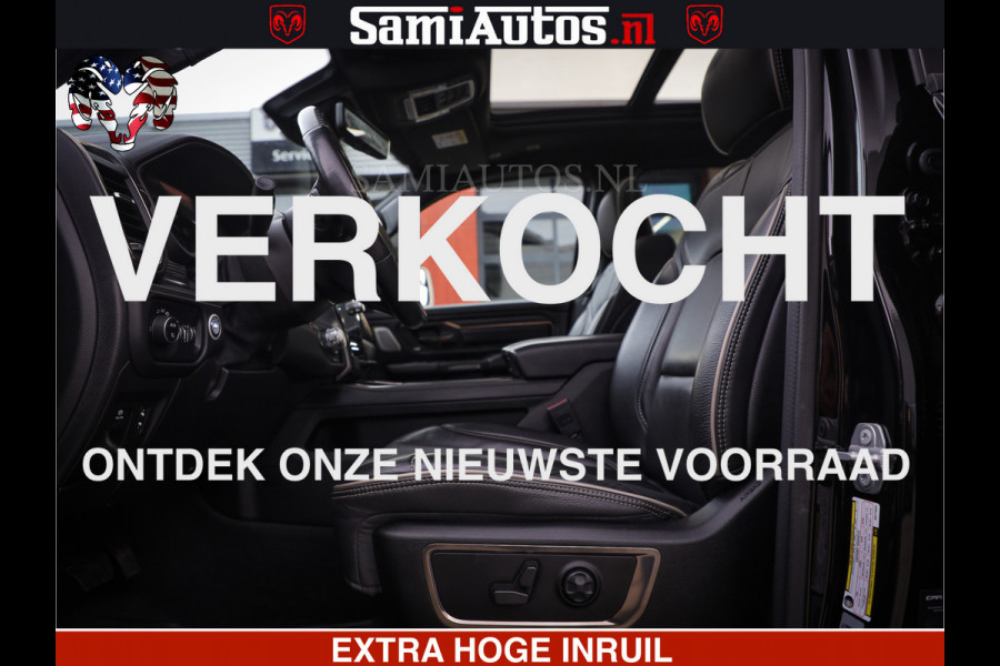 Dodge Ram 1500 LIMITED BLACK OPS | 5.7 V8 402 PK HEMI | MEEST VOLLE EN LUXE UITVOERING | CREW CAB | DUBBELE CABINE DC 5 PERSOONS | CREW CAB 5 PERSOONS | DUBBELE CABINE DC | MEEST ROYALE EN COMFORTABELE BEDRIJFSAUTO | HEAD-UP | LUCHTVERING | RONDOM CAMERA | MWK KLEP | PANORAMA DAK |