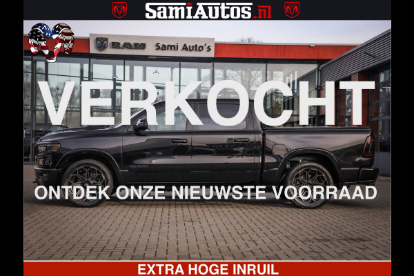 Dodge Ram 1500 LIMITED BLACK OPS | 5.7 V8 402 PK HEMI | MEEST VOLLE EN LUXE UITVOERING | CREW CAB | DUBBELE CABINE DC 5 PERSOONS | CREW CAB 5 PERSOONS | DUBBELE CABINE DC | MEEST ROYALE EN COMFORTABELE BEDRIJFSAUTO | HEAD-UP | LUCHTVERING | RONDOM CAMERA | MWK KLEP | PANORAMA DAK |