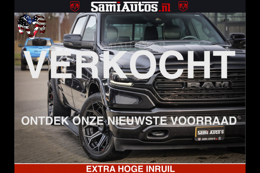 Dodge Ram 1500 LIMITED BLACK OPS | 5.7 V8 402 PK HEMI | MEEST VOLLE EN LUXE UITVOERING | CREW CAB | DUBBELE CABINE DC 5 PERSOONS | CREW CAB 5 PERSOONS | DUBBELE CABINE DC | MEEST ROYALE EN COMFORTABELE BEDRIJFSAUTO | HEAD-UP | LUCHTVERING | RONDOM CAMERA | MWK KLEP | PANORAMA DAK |