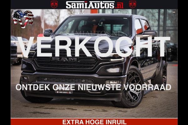 Dodge Ram 1500 LIMITED BLACK OPS | 5.7 V8 402 PK HEMI | MEEST VOLLE EN LUXE UITVOERING | CREW CAB | DUBBELE CABINE DC 5 PERSOONS | CREW CAB 5 PERSOONS | DUBBELE CABINE DC | MEEST ROYALE EN COMFORTABELE BEDRIJFSAUTO | HEAD-UP | LUCHTVERING | RONDOM CAMERA | MWK KLEP | PANORAMA DAK |