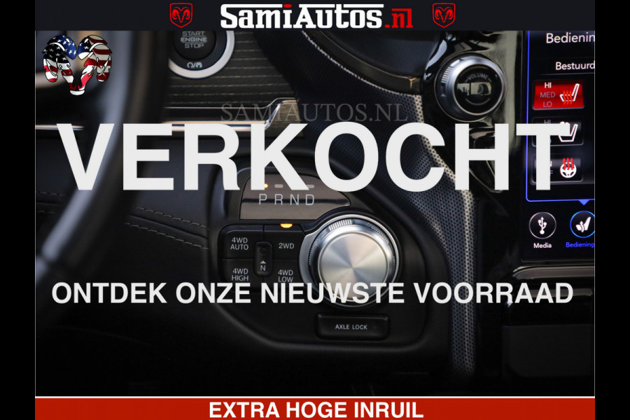 Dodge Ram 1500 LIMITED BLACK OPS | 5.7 V8 402 PK HEMI | MEEST VOLLE EN LUXE UITVOERING | CREW CAB | DUBBELE CABINE DC 5 PERSOONS | CREW CAB 5 PERSOONS | DUBBELE CABINE DC | MEEST ROYALE EN COMFORTABELE BEDRIJFSAUTO | HEAD-UP | LUCHTVERING | RONDOM CAMERA | MWK KLEP | PANORAMA DAK |