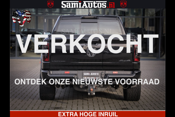 Dodge Ram 1500 LIMITED BLACK OPS | 5.7 V8 402 PK HEMI | MEEST VOLLE EN LUXE UITVOERING | CREW CAB | DUBBELE CABINE DC 5 PERSOONS | CREW CAB 5 PERSOONS | DUBBELE CABINE DC | MEEST ROYALE EN COMFORTABELE BEDRIJFSAUTO | HEAD-UP | LUCHTVERING | RONDOM CAMERA | MWK KLEP | PANORAMA DAK |