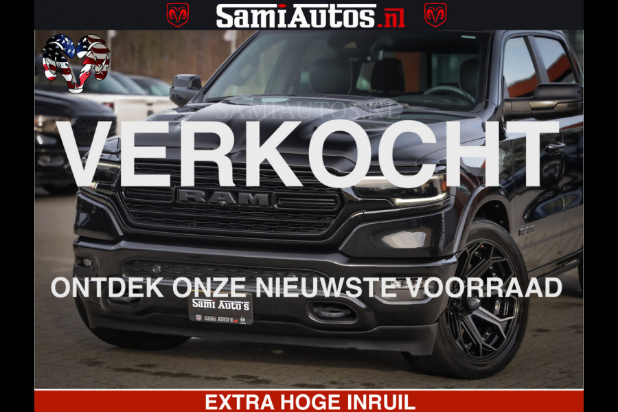 Dodge Ram 1500 LIMITED BLACK OPS | 5.7 V8 402 PK HEMI | MEEST VOLLE EN LUXE UITVOERING | CREW CAB | DUBBELE CABINE DC 5 PERSOONS | CREW CAB 5 PERSOONS | DUBBELE CABINE DC | MEEST ROYALE EN COMFORTABELE BEDRIJFSAUTO | HEAD-UP | LUCHTVERING | RONDOM CAMERA | MWK KLEP | PANORAMA DAK |