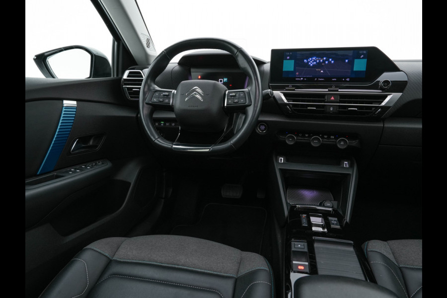 Citroën Ë-C4 Feel 50 kWh [ 3-Fase-11kW ] (INCL-BTW) *PANO | HEAD-UP | LEATHER-FABRIC | FULL-LED | DIGI-COCKPIT | BLINDSPOT | CARPLAY | COMFORT-SEATS | ECC | LANE-ASSIST | KEYLESS | PDC | CRUISE | DAB  | CCS-FASTLOADER | 18''ALU*