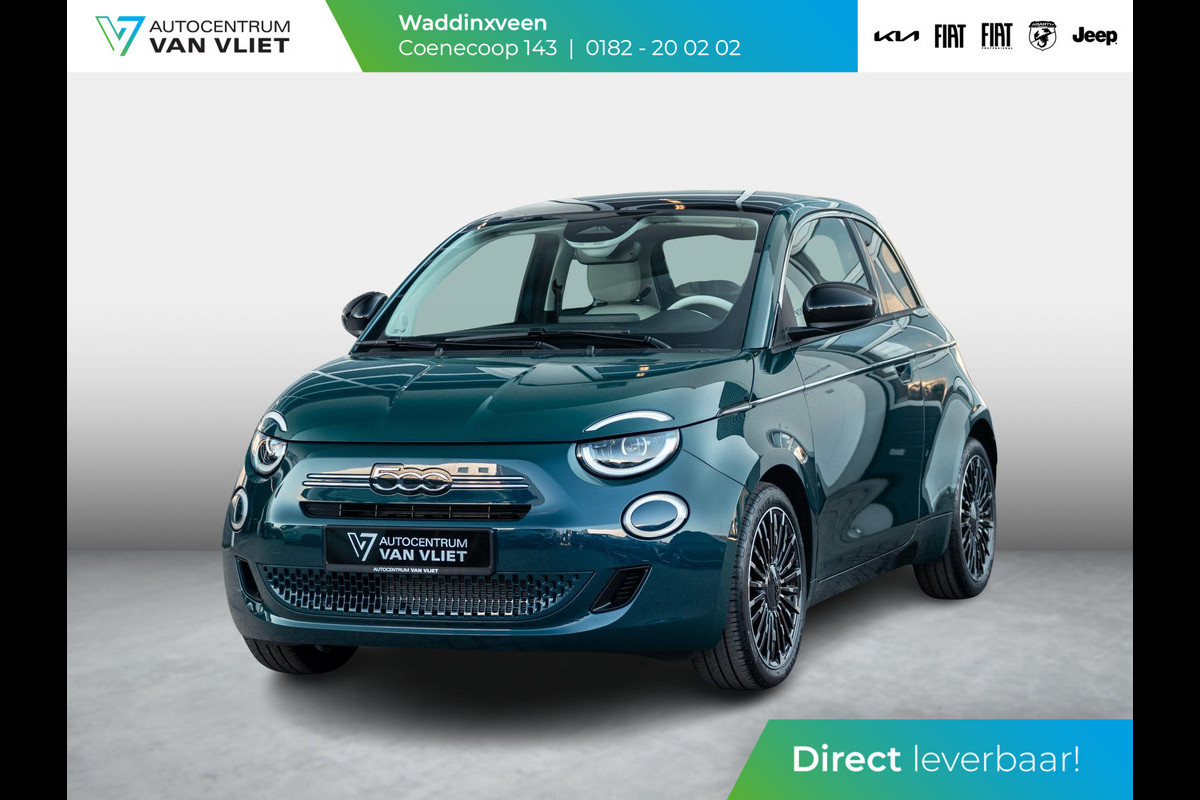 Fiat 500 Hybrid Collezione | Clima | LED | PDC | JBL Premium Audio | 17" | Camera | BSM | Canneloni Ivory/Piombo interieur