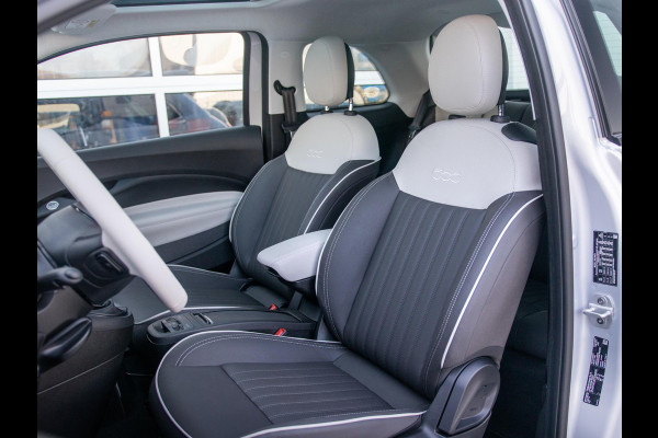 Fiat 500 Hybrid Collezione | Clima | LED | PDC | JBL Premium Audio | 17" | Camera | BSM | Canneloni Ivory/Piombo interieur