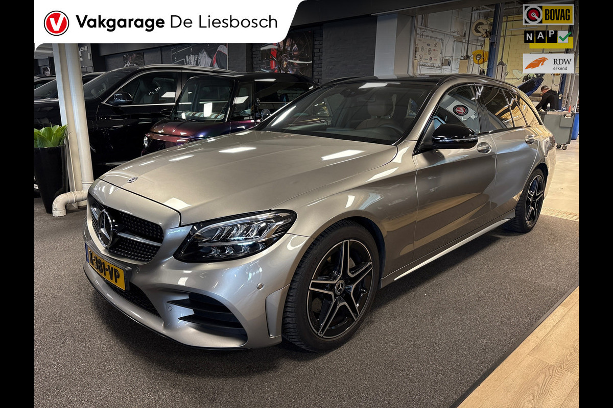 Mercedes-Benz C-Klasse Estate 180 Business Solution AMG,pano,trekhaak,leer,stoelverw,camera