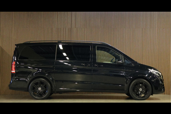 Mercedes-Benz V-Klasse 220d Lang DC | AMG | 360 Camera | CarPlay | Bi-Xenon | Lederen bekleding | Facelift model | Navigatie | 19'' AMG Velgen | Stoelverwarming | Kenwood Sound | DAB | Elek achterklep | Carbon afwerking | Sportonderstel | Dubbel cabine | Dealer onderhouden