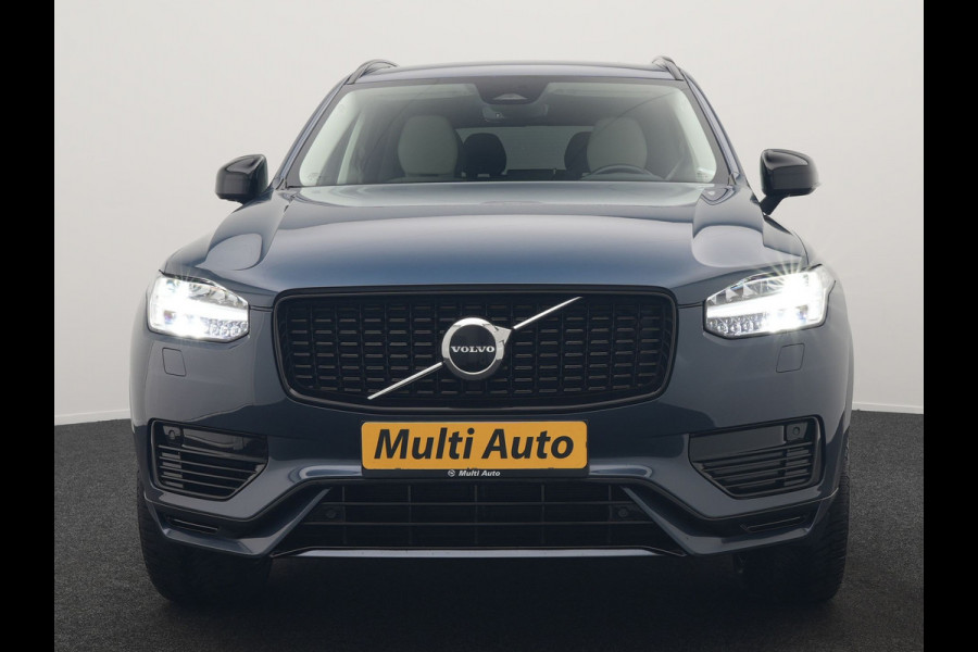 Volvo XC90 T8 Recharge AWD Plus Dark LONG RANGE 7 Persoons PHEV 455pk Dealer O.H. | Trekhaak Af Fabriek | Adaptive Cruise | Camera | Harman / Kardon | Lederen Sportstoelen Memory & Verwarmd | Google Assistent | Keyless | Blis | Stuur Verwarmd | Apple Carplay | Plug In Hybrid
