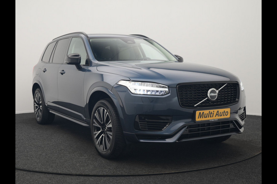 Volvo XC90 T8 Recharge AWD Plus Dark LONG RANGE 7 Persoons PHEV 455pk Dealer O.H. | Trekhaak Af Fabriek | Adaptive Cruise | Camera | Harman / Kardon | Lederen Sportstoelen Memory & Verwarmd | Google Assistent | Keyless | Blis | Stuur Verwarmd | Apple Carplay | Plug In Hybrid