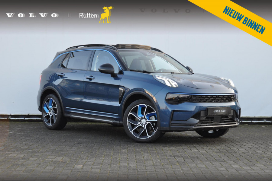 Lynk & Co 01 262PK Automaat / 360 Camera / Adaptieve cruise control / Elektrische stoelen / BLIS / Stoelverwarming / Elektrische achterklep / Climate control / Parkeersensoren met camera / Regensensor / Keyless entry /