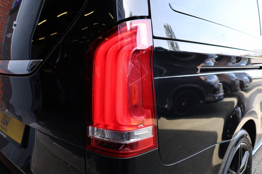 Mercedes-Benz V-Klasse 220d Lang DC | AMG | 360 Camera | CarPlay | Bi-Xenon | Lederen bekleding | Facelift model | Navigatie | 19'' AMG Velgen | Stoelverwarming | Kenwood Sound | DAB | Elek achterklep | Carbon afwerking | Sportonderstel | Dubbel cabine | Dealer onderhouden