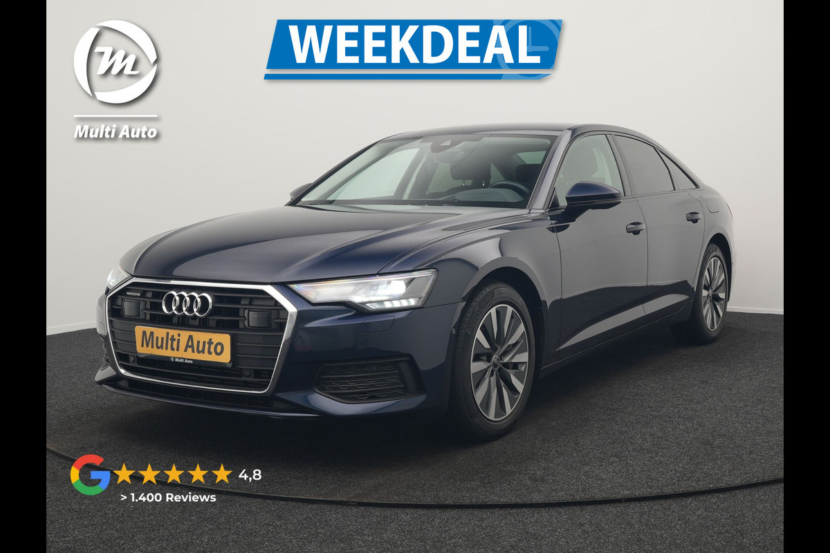 Audi A6 Limousine 50 TFSI e Quattro Proline PHEV 300pk Dealer O.H | Trekhaak af Fabriek | Adaptive Cruise | Lederen Comfortzetels Memory | Head Up | Camera | Park Assist | BLIS | Apple Carplay |  Plug In Hybrid