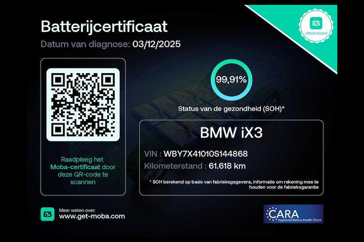 BMW iX3 High Executive 80 kWh 99% SOH SHADOW LINE