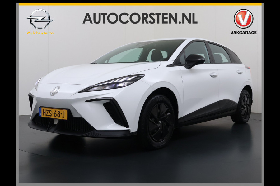 MG Mg4 electric 51kWh LFP AccuApple Carplay Android Auto Pdc Adap.Cruise Ecc Rijstrooksensor Led Bluetooth DAB Isofix File assistent Verkeersbord detectie SOH 92% € 30.000 nieuw!