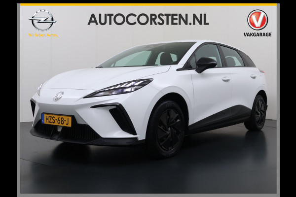 MG Mg4 electric 51kWh LFP AccuApple Carplay Android Auto Pdc Adap.Cruise Ecc Rijstrooksensor Led Bluetooth DAB Isofix File assistent Verkeersbord detectie SOH 92% € 30.000 nieuw!