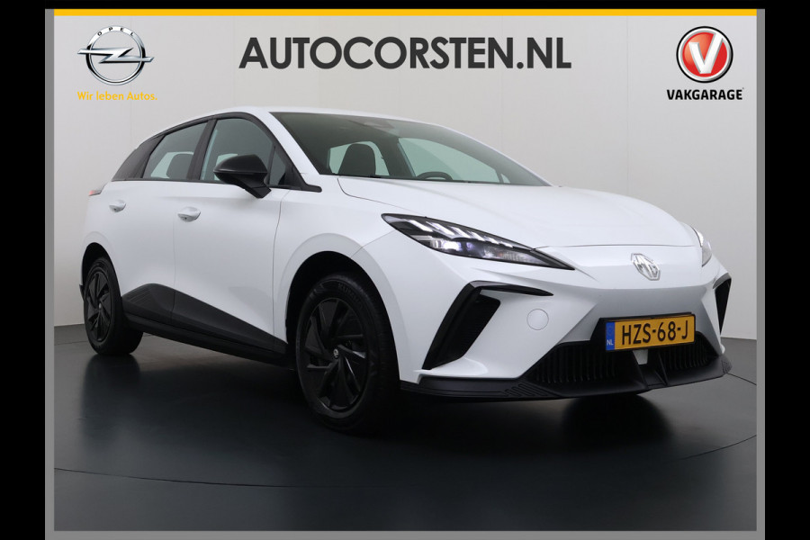 MG Mg4 electric 51kWh LFP AccuApple Carplay Android Auto Pdc Adap.Cruise Ecc Rijstrooksensor Led Bluetooth DAB Isofix File assistent Verkeersbord detectie SOH 92% € 30.000 nieuw!