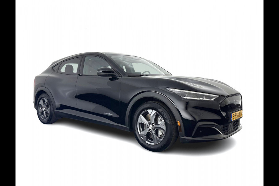 Ford Mustang Mach-E RWD 75 kWh [ 3-Fase-11kW] {SOH-89%} (INCL.BTW) *LEATHER | FULL-LED | DAB | DIGI-COCKPIT | KEYLESS | NAVI-FULLMAP | CARPLAY | HEATED-COMFORTSEATS | TOPVIEW | ADAPTIVE-CRUISE | PRIVACY-GLASS | 18'' ALU*