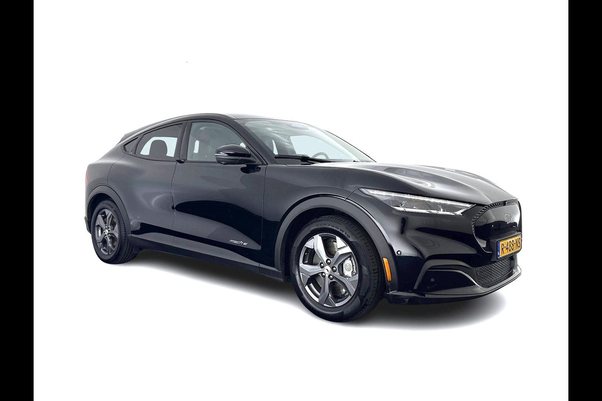 Ford Mustang Mach-E RWD 75 kWh [ 3-Fase-11kW ] {SOH-84%} (INCL-BTW) *LEATHER | FULL-LED | DAB | DIGI-COCKPIT | KEYLESS | NAVI-FULLMAP | CARPLAY | HEATED-COMFORTSEATS | TOPVIEW | ADAPTIVE-CRUISE | PRIVACY-GLASS | 18'' ALU*