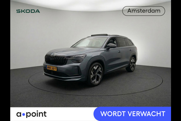 Škoda Kodiaq 1.5 TSI PHEV Sportline Business 204 pk Automaat (DSG) | Verlengde garantie | Navigatie | Panoramadak | Trekhaak (wegklapbaar) | Parkeersensoren | Achteruitrijcamera | Stoelverwarming v/a |