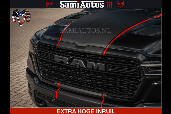 Dodge Ram HULK Pack | Limited Night H.O 540HP 706Nm | Massage + Full Option | De Meest Luxe en Volle Pick-Up in zijn Klasse | Hulk Pack is Comfortabele Dubbele Cabine met Royale 5 Zitplaatsen | BPM vrij | Nu Leverbaar uit Voorraad | Voorraad Nr 2353 - 5412
