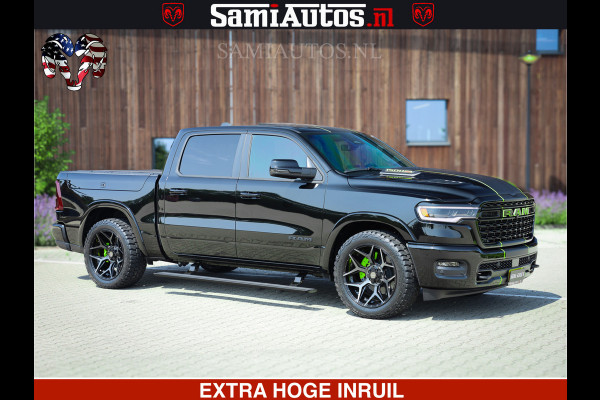 Dodge Ram 1500 Limited Night High Output 540HP 706Nm | Massage + Full Option | De Meest Luxe en Volle Pick-Up in zijn Klasse | Comfortabele Dubbele Cabine met Royale 5 Zitplaatsen | BPM vrij | Nu Leverbaar uit Voorraad | Voorraad Nr 2300 - 7689