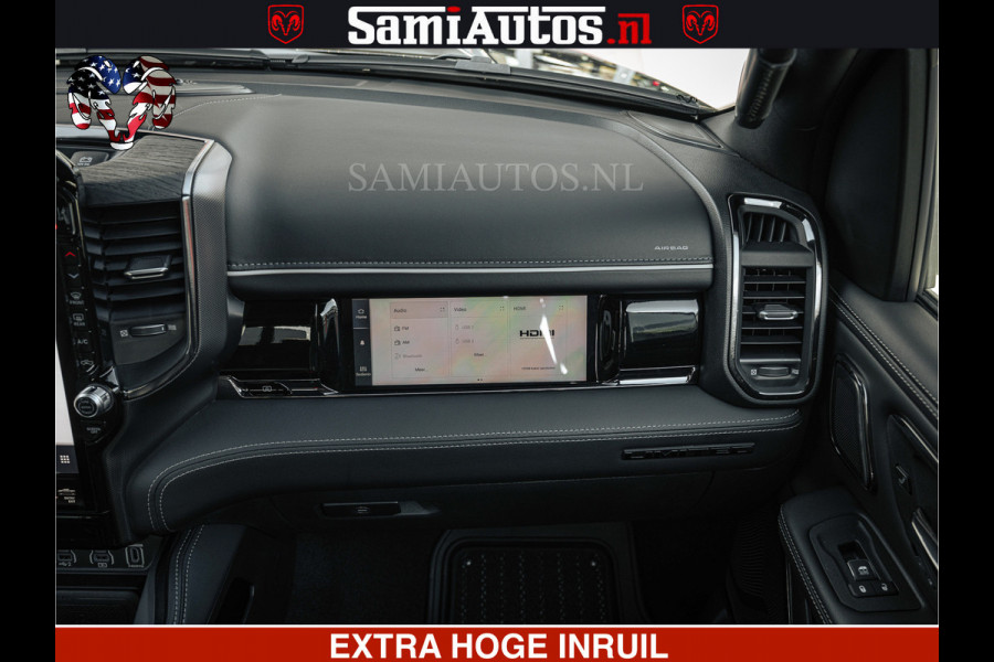 Dodge Ram HULK | Limited Night H.O 540HP 706Nm | Massage + Full Option | De Meest Luxe en Volle Pick-Up in zijn Klasse | Hulk Pack is meer Comfortabele Dubbele Cabine met Royale 5 Zitplaatsen | BPM vrij | Nu Leverbaar uit Voorraad | Voorraad Nr 2357 - 5182