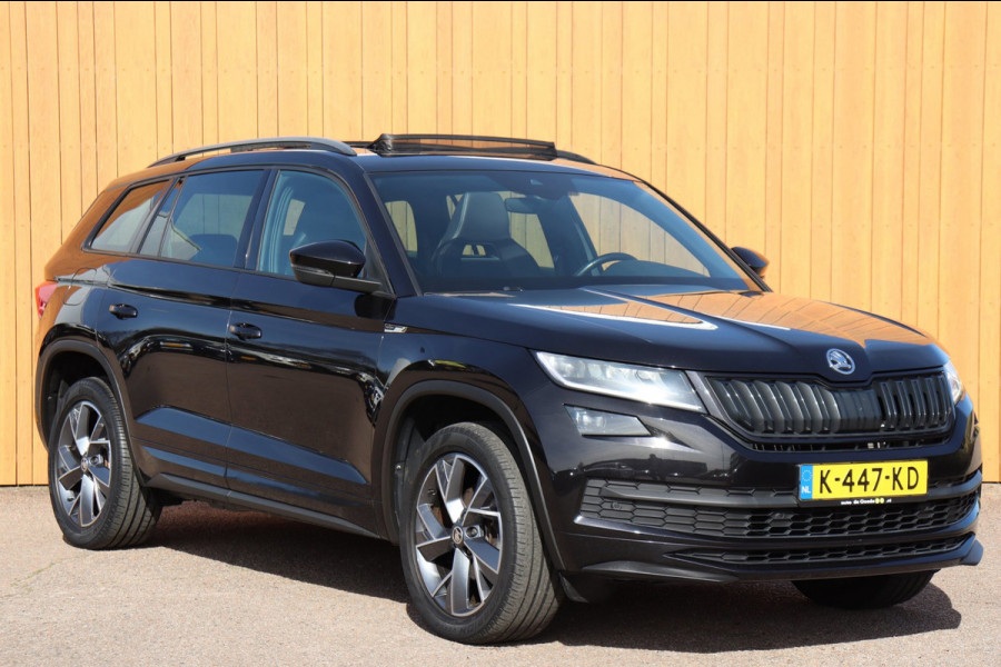 Škoda Kodiaq 1.5 TSI Sportline Business org.NL schuifdak trekhaak el.klep canton leer+verw. camera