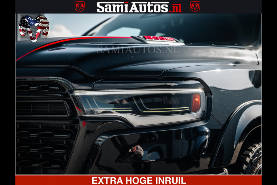 Dodge Ram HULK Pack | Limited Night H.O 540HP 706Nm | Massage + Full Option | De Meest Luxe en Volle Pick-Up in zijn Klasse | Hulk Pack is Comfortabele Dubbele Cabine met Royale 5 Zitplaatsen | BPM vrij | Nu Leverbaar uit Voorraad | Voorraad Nr 2353 - 5412