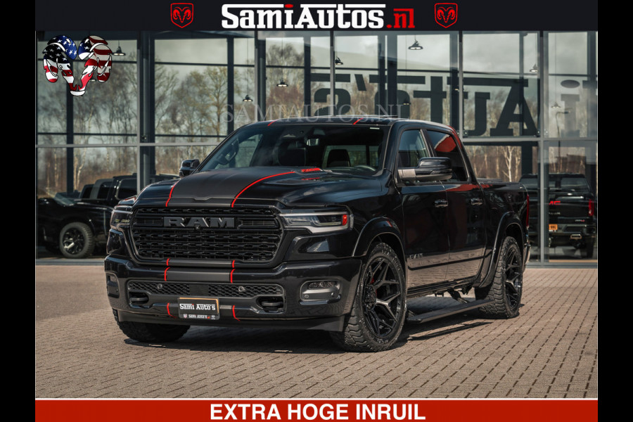 Dodge Ram HULK Pack | Limited Night H.O 540HP 706Nm | Massage + Full Option | De Meest Luxe en Volle Pick-Up in zijn Klasse | Hulk Pack is Comfortabele Dubbele Cabine met Royale 5 Zitplaatsen | BPM vrij | Nu Leverbaar uit Voorraad | Voorraad Nr 2353 - 5412