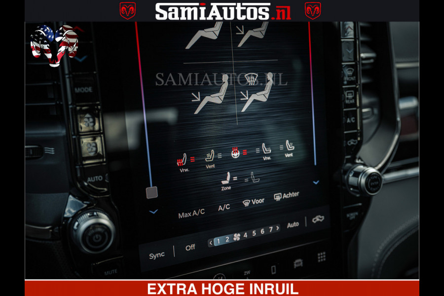 Dodge Ram HULK Pack | Limited Night H.O 540HP 706Nm | Massage + Full Option | De Meest Luxe en Volle Pick-Up in zijn Klasse | Hulk Pack is Comfortabele Dubbele Cabine met Royale 5 Zitplaatsen | BPM vrij | Nu Leverbaar uit Voorraad | Voorraad Nr 2353 - 5412