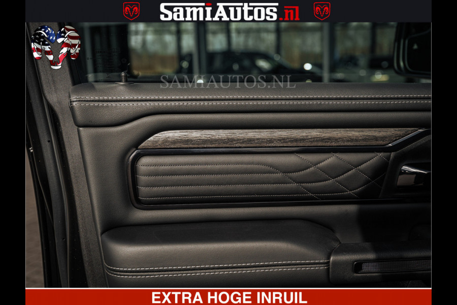 Dodge Ram HULK | Limited Night H.O 540HP 706Nm | Massage + Full Option | De Meest Luxe en Volle Pick-Up in zijn Klasse | Hulk Pack is meer Comfortabele Dubbele Cabine met Royale 5 Zitplaatsen | BPM vrij | Nu Leverbaar uit Voorraad | Voorraad Nr 2357 - 5182