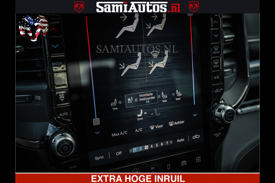 Dodge Ram HULK | Limited Night H.O 540HP 706Nm | Massage + Full Option | De Meest Luxe en Volle Pick-Up in zijn Klasse | Hulk Pack is meer Comfortabele Dubbele Cabine met Royale 5 Zitplaatsen | BPM vrij | Nu Leverbaar uit Voorraad | Voorraad Nr 2357 - 5182