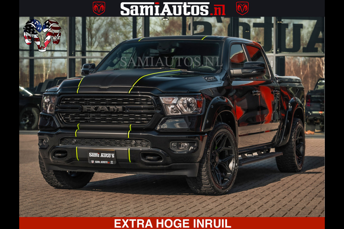Dodge Ram SPORT | 5.7 V8 4x4 HEMI | PANORAMA DAK | GROOTSCHEM 12 INCH | LPG | Diamond Black Pearl | CREW CAB | DUBBELE CABINE | 5 PERSOONS | DC | VOORRAAD NR 2554 - 6048