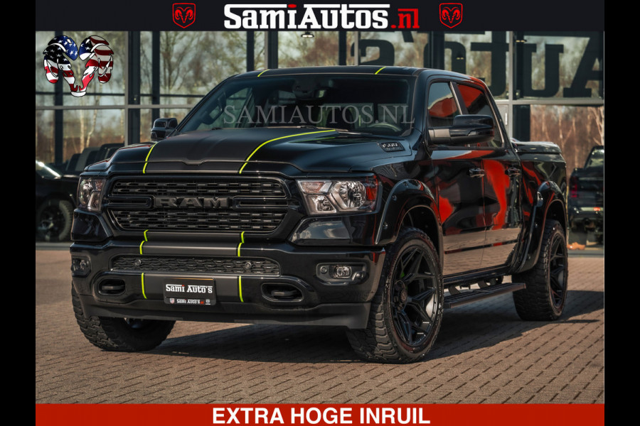 Dodge Ram SPORT | 5.7 V8 4x4 HEMI | PANORAMA DAK | GROOTSCHEM 12 INCH | LPG | Diamond Black Pearl | CREW CAB | DUBBELE CABINE | 5 PERSOONS | DC | VOORRAAD NR 2554 - 6048