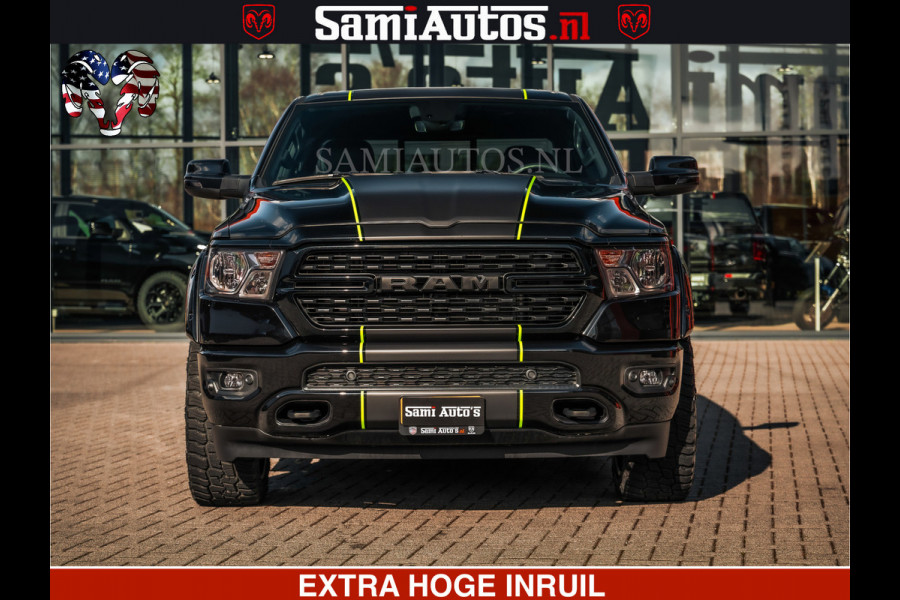 Dodge Ram SPORT | 5.7 V8 4x4 HEMI | PANORAMA DAK | GROOTSCHEM 12 INCH | LPG | Diamond Black Pearl | CREW CAB | DUBBELE CABINE | 5 PERSOONS | DC | VOORRAAD NR 2554 - 6048