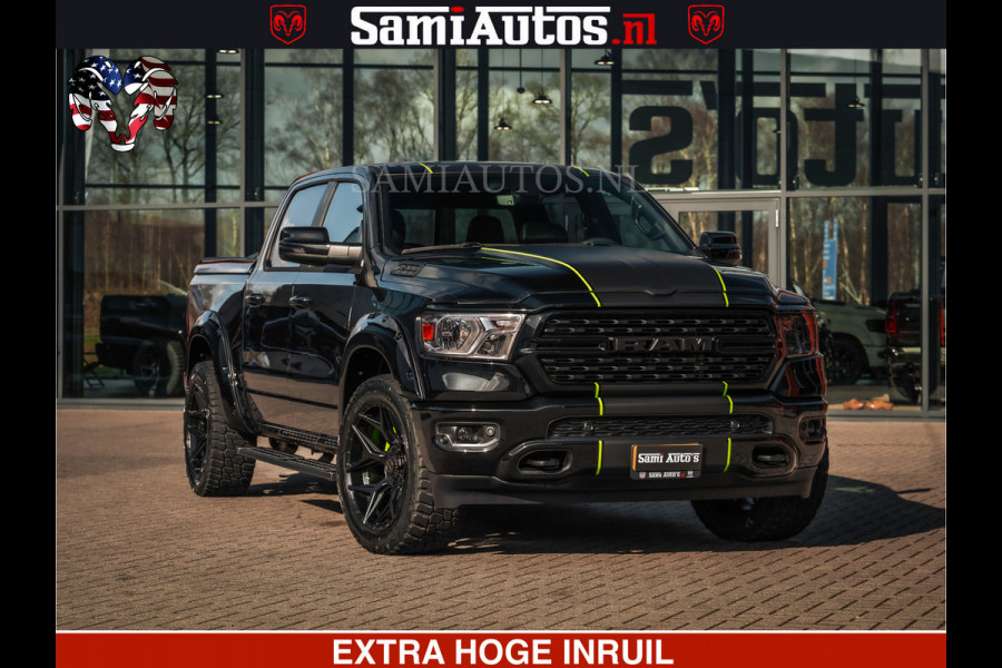 Dodge Ram SPORT | 5.7 V8 4x4 HEMI | PANORAMA DAK | GROOTSCHEM 12 INCH | LPG | Diamond Black Pearl | CREW CAB | DUBBELE CABINE | 5 PERSOONS | DC | VOORRAAD NR 2554 - 6048