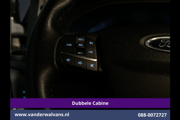 Ford Transit Custom 2.0 TDCI 131pk L2H1 Dubbele Cabine Euro6 Airco | 6-Zits | LED | Cruisecontrol | Verwarmde voorruit Parkeersensoren, Dakdragers, 2800kg trekvermogen