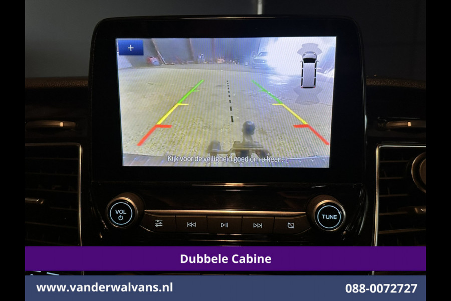 Ford Transit Custom 2.0 TDCI 131pk Automaat L2H1 Dubbele Cabine Euro6 Airco | 2x zijdeur | 5-Zits | Camera | Apple Carplay | LED Android Auto, Cruisecontrol, Trekhaak, Parkeersensoren, LM velgen, Leder, Stoelverwarming, Verwarmde voorruit, Sidebars, Dakdragers, Elektrisch verstelbare bestuurdersstoel