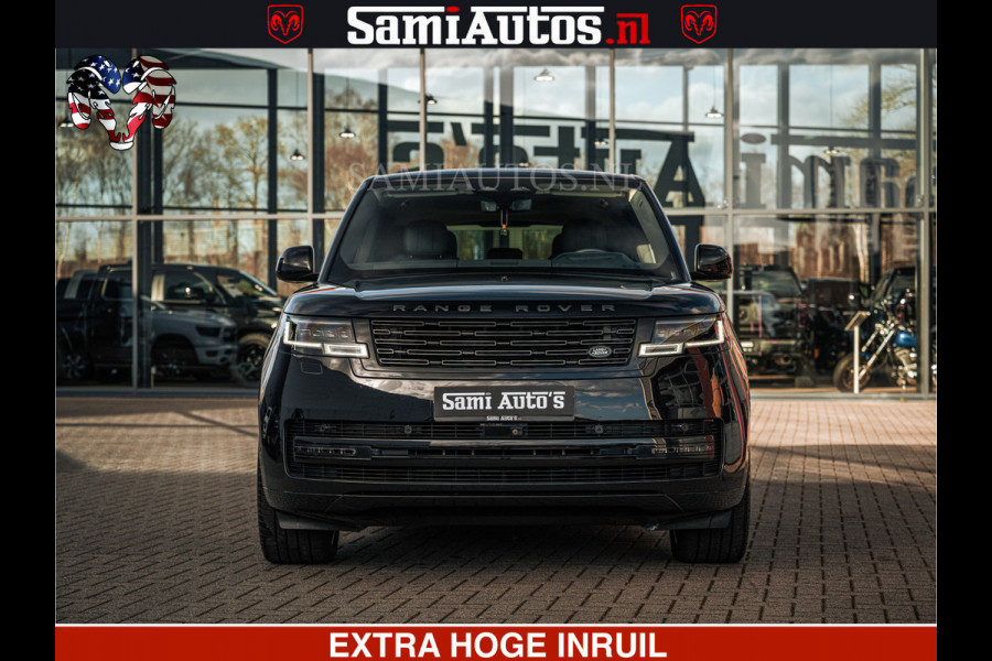 Land Rover Range Rover P550e 551 PK GARANTIE TOT 14-03-2029 | ACHTERAS BESTURING | SOFT CLOSE | HEAD-UP | FACELIFT MODEL | 23 INCH VELGEN | PANORAMADAK | STUURVERWARMING | STOEL KOELING | Incl btw | Fabrieksgarantie tot 14-03-2029 – Geniet van gemoedsrust met uitgebreide dekking tot deze datum.