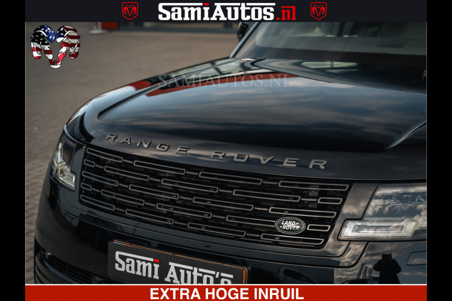 Land Rover Range Rover P550e 551 PK GARANTIE TOT 14-03-2029 | ACHTERAS BESTURING | SOFT CLOSE | HEAD-UP | FACELIFT MODEL | 23 INCH VELGEN | PANORAMADAK | STUURVERWARMING | STOEL KOELING | Incl btw | Fabrieksgarantie tot 14-03-2029 – Geniet van gemoedsrust met uitgebreide dekking tot deze datum.