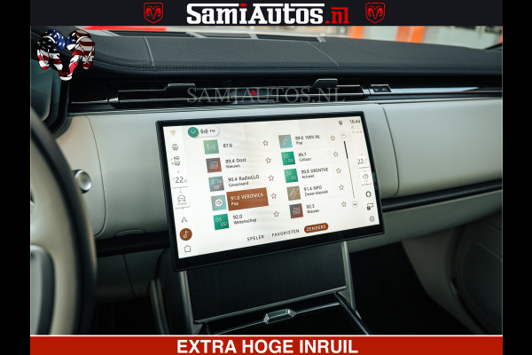 Land Rover Range Rover P550e 551 PK GARANTIE TOT 14-03-2029 | ACHTERAS BESTURING | SOFT CLOSE | HEAD-UP | FACELIFT MODEL | 23 INCH VELGEN | PANORAMADAK | STUURVERWARMING | STOEL KOELING | Incl btw | Fabrieksgarantie tot 14-03-2029 – Geniet van gemoedsrust met uitgebreide dekking tot deze datum.