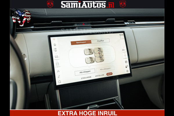 Land Rover Range Rover P550e 551 PK GARANTIE TOT 14-03-2029 | ACHTERAS BESTURING | SOFT CLOSE | HEAD-UP | FACELIFT MODEL | 23 INCH VELGEN | PANORAMADAK | STUURVERWARMING | STOEL KOELING | Incl btw | Fabrieksgarantie tot 14-03-2029 – Geniet van gemoedsrust met uitgebreide dekking tot deze datum.