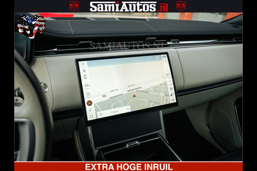 Land Rover Range Rover P550e 551 PK GARANTIE TOT 14-03-2029 | ACHTERAS BESTURING | SOFT CLOSE | HEAD-UP | FACELIFT MODEL | 23 INCH VELGEN | PANORAMADAK | STUURVERWARMING | STOEL KOELING | Incl btw | Fabrieksgarantie tot 14-03-2029 – Geniet van gemoedsrust met uitgebreide dekking tot deze datum.