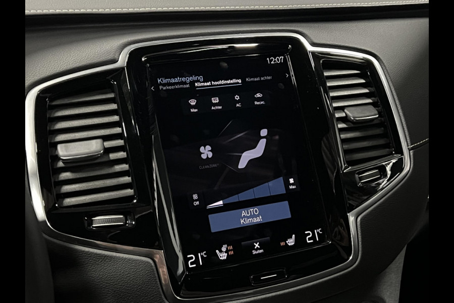 Volvo XC90 2.0 T8 Plug-in hybrid AWD Ultra Dark Luchtvering | Trekhaak | Bowers & Wilkins | Adapt. cruise | Open dak | 360 camera | Head-up | Memory | Stuur-/stoelverwarming