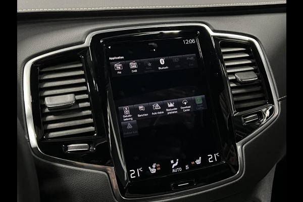 Volvo XC90 2.0 T8 Plug-in hybrid AWD Ultra Dark Luchtvering | Trekhaak | Bowers & Wilkins | Adapt. cruise | Open dak | 360 camera | Head-up | Memory | Stuur-/stoelverwarming