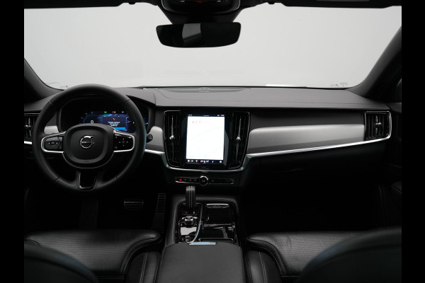 Volvo V90 T6 AWD Ultimate Dark PHEV 350pk Dealer O.H. | Panodak | Head Up | 360 Camera | Adaptive Cruise | Harman / Kardon | Lederen Sportstoelen Memory & Ventilatie | Keyless | Stoelen & Stuur Verwarmd | Apple Carplay | Virtual | DAB | Plug In Hybrid