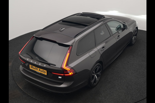 Volvo V90 T6 AWD Ultimate Dark PHEV 350pk Dealer O.H. | Panodak | Head Up | 360 Camera | Adaptive Cruise | Harman / Kardon | Lederen Sportstoelen Memory & Ventilatie | Keyless | Stoelen & Stuur Verwarmd | Apple Carplay | Virtual | DAB | Plug In Hybrid