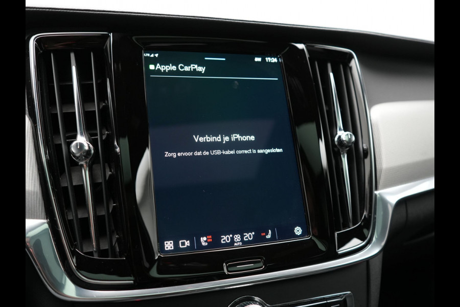 Volvo V90 T6 AWD Ultimate Dark PHEV 350pk Dealer O.H. | Panodak | Head Up | 360 Camera | Adaptive Cruise | Harman / Kardon | Lederen Sportstoelen Memory & Ventilatie | Keyless | Stoelen & Stuur Verwarmd | Apple Carplay | Virtual | DAB | Plug In Hybrid